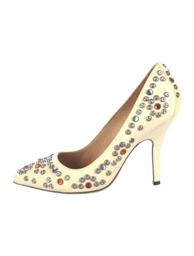 Pre-owned Isabel Marant Leather Patterned Pumps In Neutrals