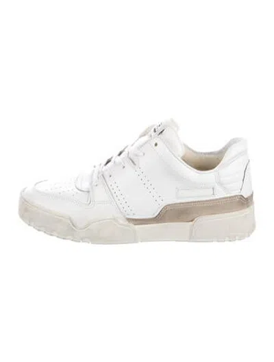Pre-owned Isabel Marant Leather Sneakers In White