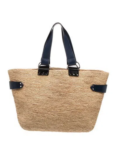 Pre-owned Isabel Marant Raffia Tote In Neutrals