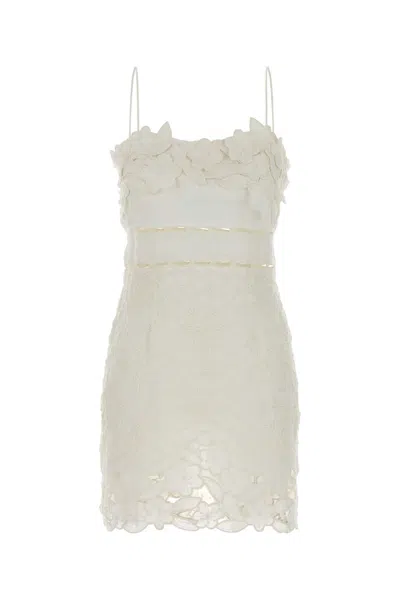 Isabel Marant Ramie Reola Mini Dress In White
