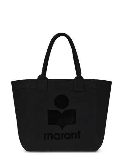 Isabel Marant Small Yenky-gz Rectangular Tote Bag In Black