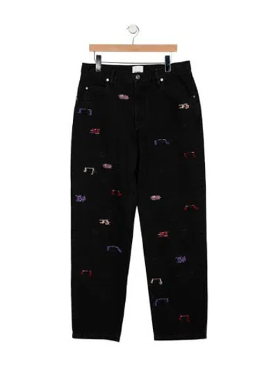 Pre-owned Isabel Marant Straight-leg Jeans In Black