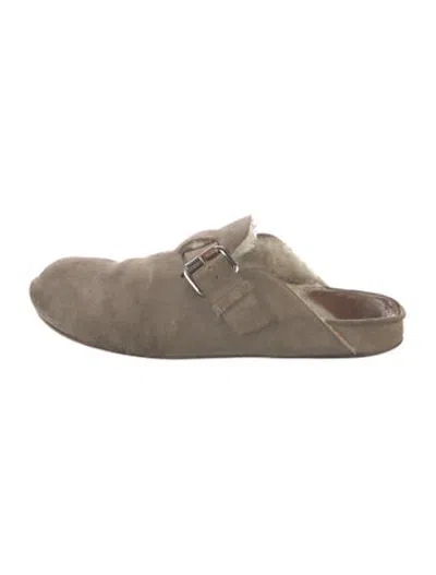 Pre-owned Isabel Marant Suede Mules In Neutrals