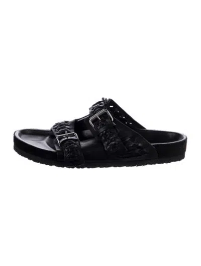 Pre-owned Isabel Marant Suede Slides In Black