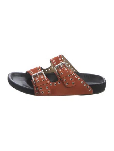 Pre-owned Isabel Marant Suede Slides In Brown