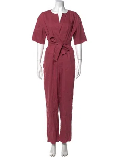 Pre-owned Isabel Marant V-neck Jumpsuit In Pink