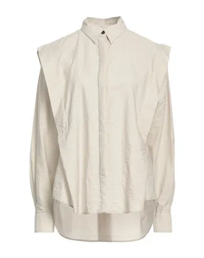 Isabel Marant Woman Shirt Beige Size 8 Cotton, Polyamide