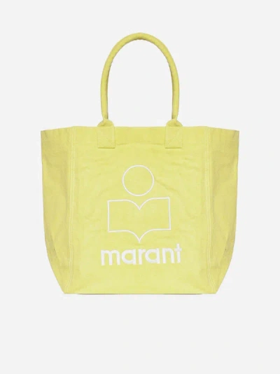 Isabel Marant Yenky Canvas Tote Bag In Yellow