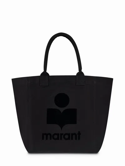Isabel Marant Yenky-gz Black Cotton Tote Bag