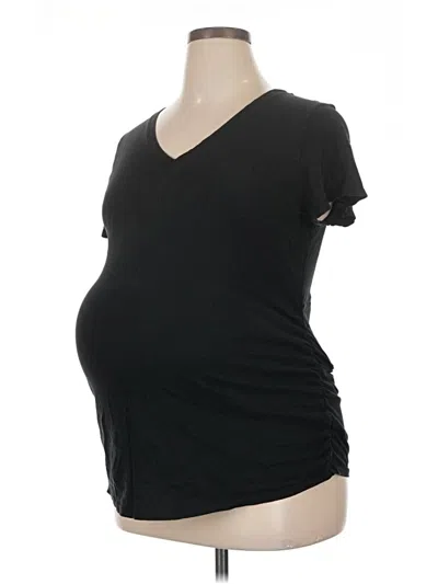 Pre-owned Isabel Maternity Short Sleeve T-shirt In Black