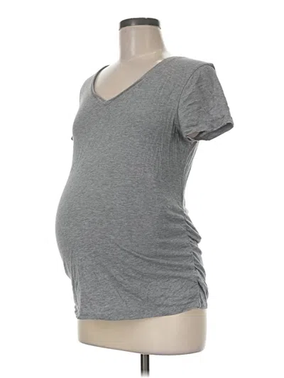 Pre-owned Isabel Maternity Short Sleeve T-shirt In Gray