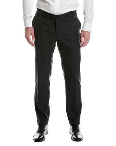 Isaia Wool Trouser In Black