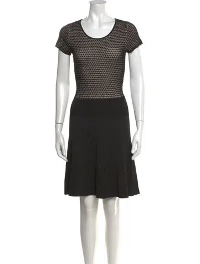 Pre-owned Issa Patterned Knee-length Dress In Black