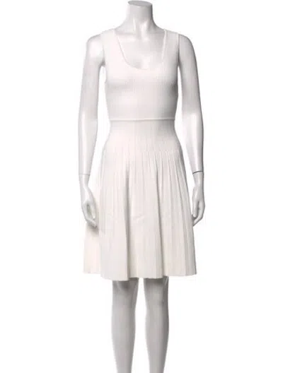 Pre-owned Issa Scoop Neck Mini Dress W/ Tags In White
