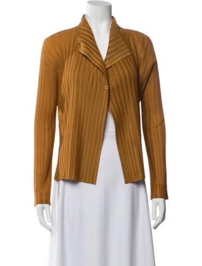 Pre-owned Issey Miyake Jacket In Yellow