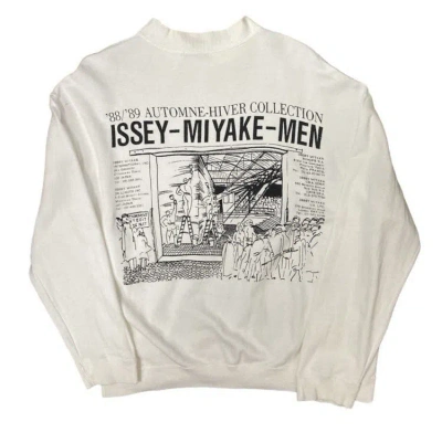 Pre-owned Issey Miyake X Vintage 88/89 Issey Miyake Men Automne Hiver Collection In White