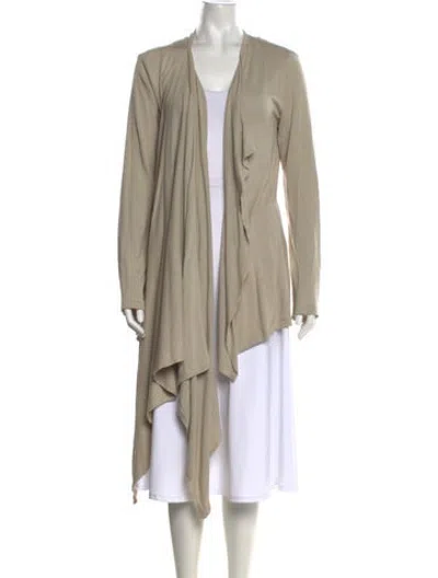 Pre-owned Ivan Grundahl Open Front Sweater In Neutrals