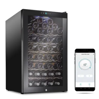 Ivation 51 Bottle Freestanding Wine Refrigerator, Wine Fridge With Wi-fi Smart App Control In Multi