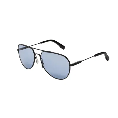Ivi Vision Unisex Blake Sunglasses In Matte Black / Blue Ar Lens In Multi