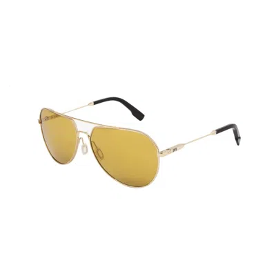 Ivi Vision Unisex Blake Sunglasses In Polished Gold / Bronze Ar Lens