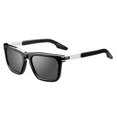 Ivi Vision Unisex Gravitas Sunglasses In Polished Black Polarized In Multi