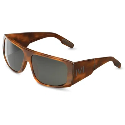 Ivi Vision Unisex Jiving Sunglasses In Classic Tortoise In Green