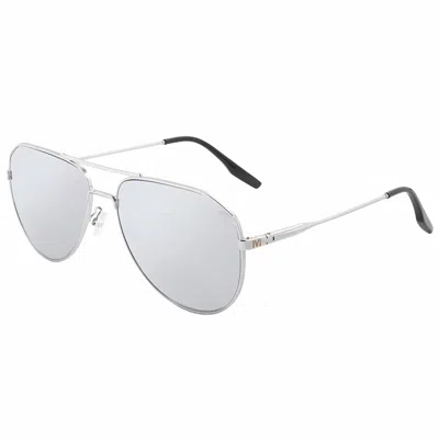 Ivi Vision Unisex Merc Sunglasses In Chrome/chrome Mirror Lens In Gray