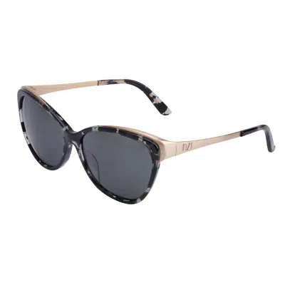 Ivi Vision Women's Daggerwing Sunglasses In Black Granite In Grey