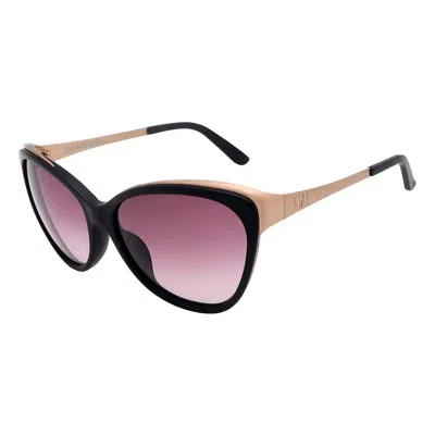 Ivi Vision Women's Daggerwing Sunglasses In Matte Black - Rose Gold In Multi