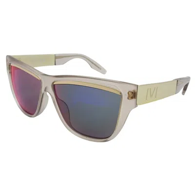 Ivi Vision Women's Dusky Sunglasses In Polished Nude / Amethyst Flame Flash In Multi