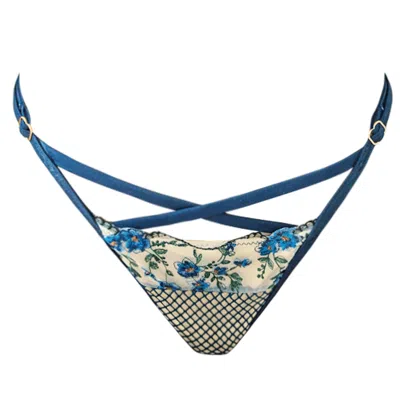 Ivy Swimwear Bluebell In Navy Lace Bottom