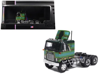 Ixo 1970 Gmc Astro 95 Truck Tractor Dark Green With Graphics 1/64 Diecast Model Car By  Models
