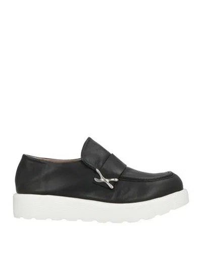 Ixos Woman Loafers Black Size 4 Leather