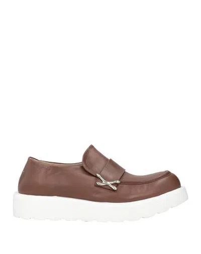 Ixos Woman Loafers Chocolate Brown Size 4 Leather