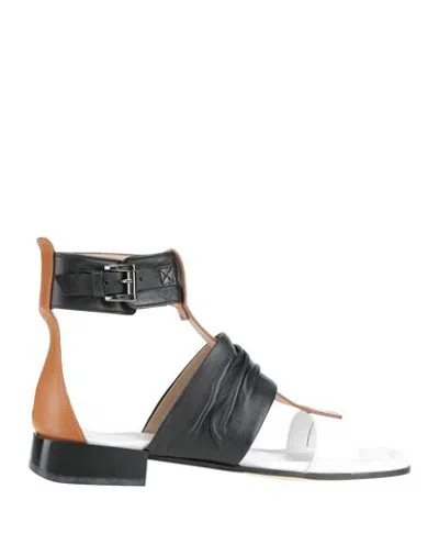 Ixos Woman Sandals Black Size 4 Leather