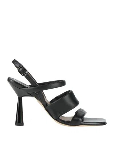 Ixos Woman Sandals Black Size 5 Leather