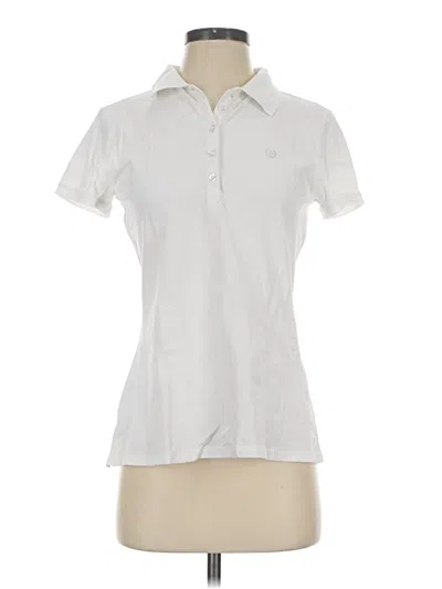 Pre-owned Izod Short Sleeve Polo Shirt In White
