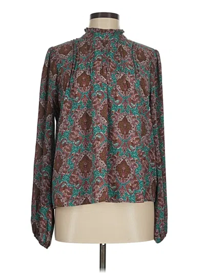 Pre-owned J By Joie Long Sleeve Blouse In Teal