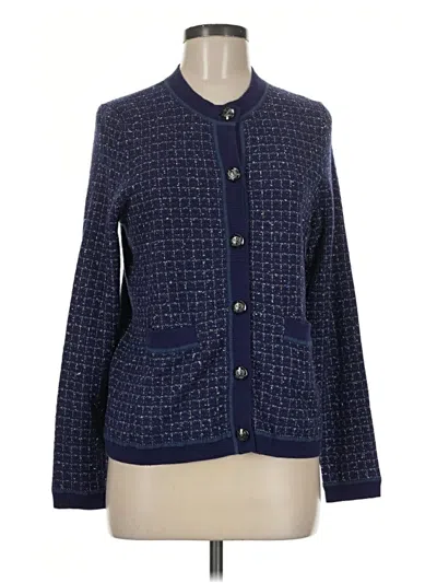 Pre-owned J. Mclaughlin Cardigan Sweater In Blue
