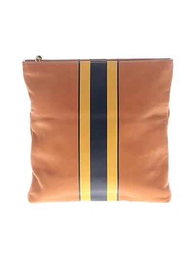 Pre-owned J. Mclaughlin Leather Clutch In Tan