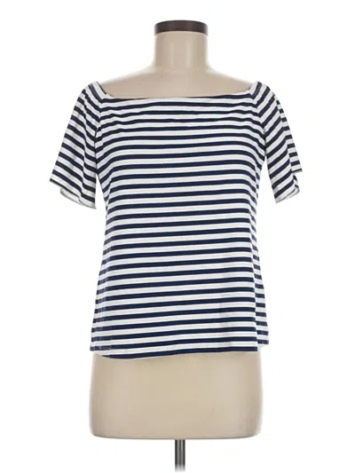 Pre-owned J. Mclaughlin Short Sleeve T-shirt In Blue