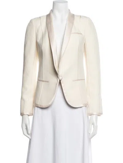 Pre-owned J Mendel Blazer In Neutrals