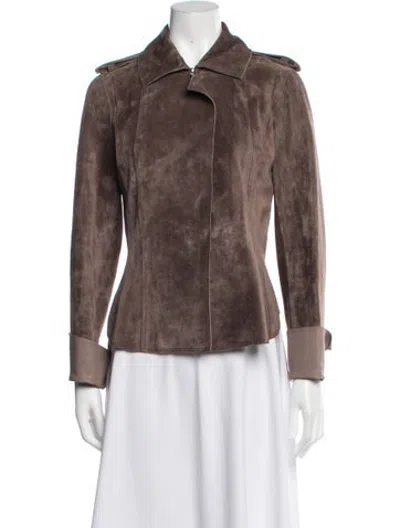Pre-owned J Mendel Jacket In Brown