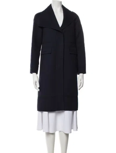 Pre-owned J Mendel Wool Coat In Blue