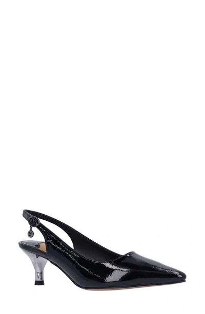 J. Reneé Ferryanne Slingback Pointed Toe Pump In Black