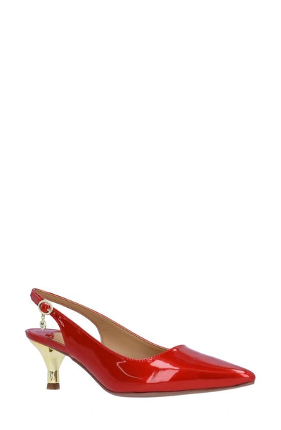 J. Reneé Ferryanne Slingback Pointed Toe Pump In Red