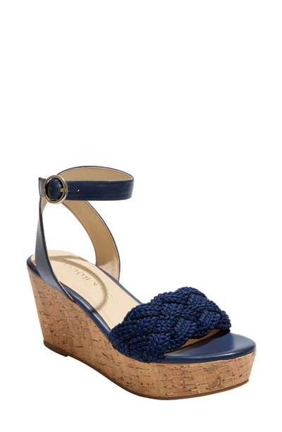 Jack Rogers Dumont Platform Wedge Sandal In Midnight