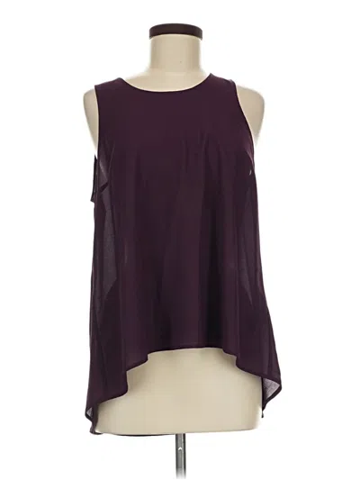 Pre-owned Jack Sleeveless Blouse In Burgundy
