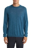 Jack Victor Bailey Merino Wool Blend Sweatshirt In Teal