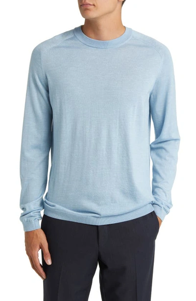 Jack Victor Bailey Merino Wool Blend Sweatshirt In Sky Blue